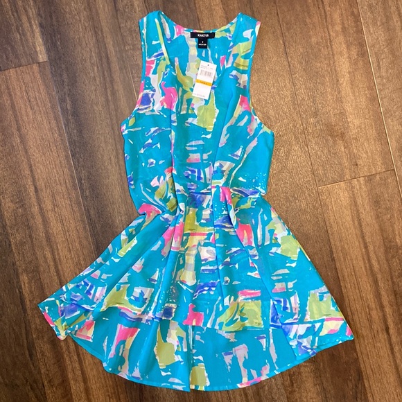 NWT Kaktus sheer beachwear dress/ swimsuit cover up size small - Picture 1 of 8